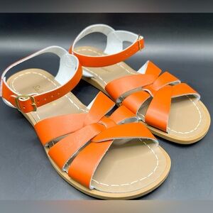 Salt Water - Original Vibrant‎ Orange Women's Sandals, Size:7